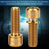 Titanium Bolts M6X18Mm 4Pcs Mountain ycle Bike Disc Brake Clamp Bolt Fixed Screw with Gasket (M6X18 
