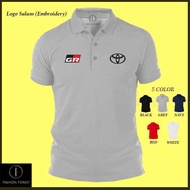 Polo T Shirt Toyota GR Garage Logo Embroidery Gazoo Racing Esport Racing VVT-i Fashion Baju Cotton S