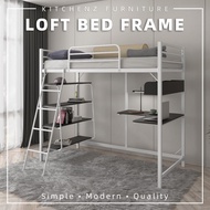 Loft Bed Frame Study Table & Book Shelves / Katil Besi loft + Meja + Rak - Single - 3VAH904/BB8100