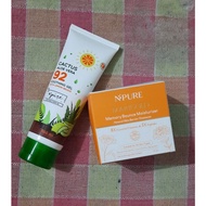 Npure Marigold Memory Bounce Moisturizer Free NPURE Cactus Aloe Vera Soothing Gel 100 ml