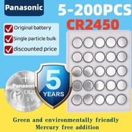 5-200PCS Panasonic CR2450 Watch Buttom Battery 2450 LM2450 DL2450 ECR2450 BR2450 CR 2450 3V 600mAh L