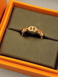 Hermes Chaine D'Ancre Ring (豬鼻戒指）