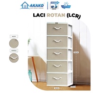 Akako ASLI Lemari Laci plastik Lemari Rotan LCR S5