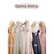 Nilam Gamis Amira Polos Bahan Crinkle Airflow Premium Gamis By Nilam