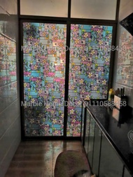 sticker glasstinted tingkap 60 corak BIG 90cm x 3m glass tinted privacy sticker blind cermin window