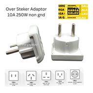 AEBRAND 3-Prong Multipurpose Plug SNI - 3-Prong Electrical Plug - Universal Travel Adapter Converter