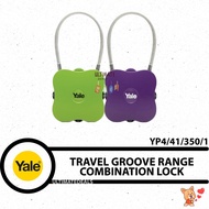 YALE YP4/41/350/1 Travel Lock Groove Range Combination Lock - Available in Green/Purple!