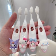 Fast Shipping - Sanrio Cartoon Cute Baby Fine Hair Toothbrush 6-12 Years Cute Children's Toothbrush, Fine Hair Soft Hair Toothbrush Kuromi My Melody HelloKitty Cinnamoroll Toothbru