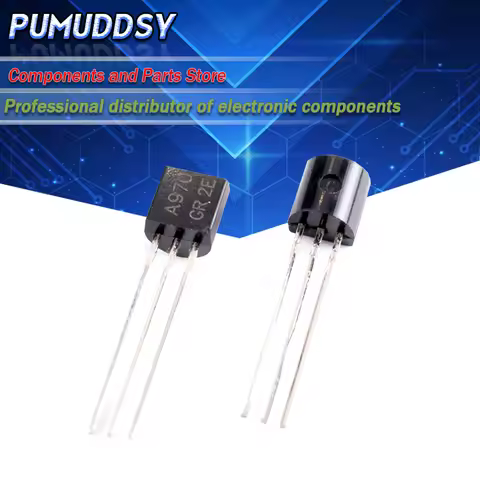 100PCS 2SA970 2SC2240 (50PCS* A970 +50PCS* C2240 ) TO-92 Bipolar Transistors - BJT NPN IC