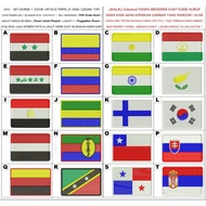 WORLD FLAG EMBROIDERED PATCH EMBROIDERY 8