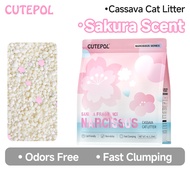 Cutepol Scented Cassava Cat Litter 16L/5KG Cat Litter Sand Odor Control Superior Clumping