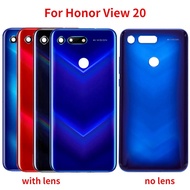 Back Glass For Huawei Honor V20 View 20 Back Battery Cover Rear Door Panel Housing Case Replacement with Camera lens