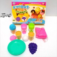 Sweet Ice Magic Sand Toy Cream Box Mold Set Kinetic Sand Set for Kids Sand Toys for Kids