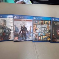 PS4 game Assassin creed Valhalla Witcher wild hunt 3 每款90元 resident evil r...