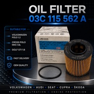 Volkswagen Polo 1.2 / CROSS Polo MK5 1.6L / Golf 1.6 GTI Oil Filter - 03C115562A