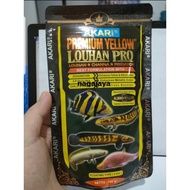 Akari premium yellow luohan PRO 100 grams 2 mm predator fish pellets