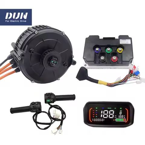 QS165 5000W 90KPH Brushless PMSM Mid Drive Motor with V2 FarDriver Controller ND72450 N7 Display and