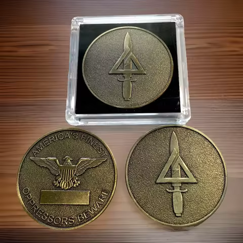 US Army Delta Force Elite Oppressors Beware Challenge Coin