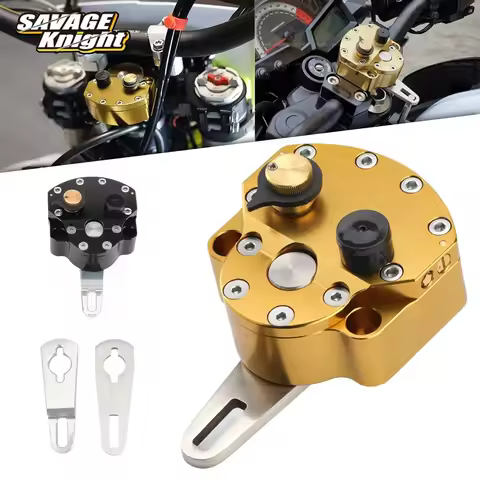 Adjustable Motorcycle Steering Damper Stabilizer Universal Accessories For YAMAHA KAWASAKI HONDA SUZ