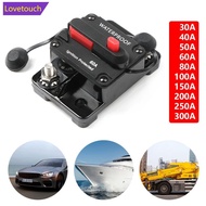 LOVETOUCH 1Pc Waterproof Car Boat Auto AMP Circuit Breaker Fuse Reset DC 12-48V 30A-300A X1Y6