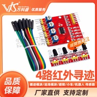 4Road Infrared Tracking/Tracking Module/Line Inspection Module/Obstacle Avoidance/Trolley/Robot Sens