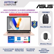 Asus VivoBook 14 A1404V-AEB688WS 14'' FHD Laptop Terra Cotta ( i7-1355U, 16GB, 512GB SSD, Intel, W11