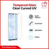YITAI - Tempered Glass Clear Curved UV Huawei Mate 40 40E P30 Pro P40 Pro P50 Pro P60 P60 Pro