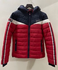 Superdry 雪衣系列 女生反光logo鋪棉貼帽外套US/8