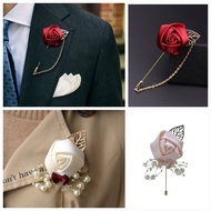 Creative Groom Bride Simulation Brooch Pin Corsage Pin Wedding Supplies