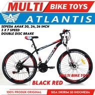 Sepeda Gunung MTB 24 26 27.5 Inch Sumax By Atlantis 21 speed rem double Discbrake