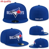 New EraFlat-brimmed baseball cap, AA quality,  59Fifty, Toronto Blue Jays MLB, dark blue, size, hip-