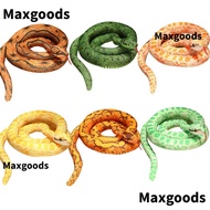 MAXGOODS Artificial Python Plush Toy, Yellow Green Simulation Giant Snakes Toy, Imitation 110/160cm 