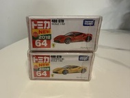 Tomica 64 Ferrari 488 GTB 法拉利 普通+初回 紅色黃色 1set