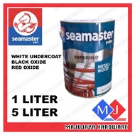 SEAMASTER PAINT Superglo 5L 785 & 750 Black Oxide Red Oxide Paint Anti Rust Paint Cat Hitam Cat Anti