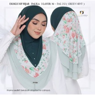 EZZUFIRDA HIJAB : DALILA PRINTED SAIZ M - TUDUNG SARUNG 3 LAYER