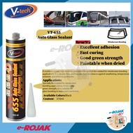 V-Tech VT-655 300gm Auto Glass Sealant (BLACK)汽车玻璃密封胶(黑色)