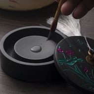 ☊batu mentah semula jadi batu untuk pelajar dengan meliputi inkstone inkstone, inkstone, Luowen inks