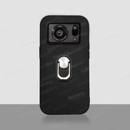 Sharp Aquos R6 SH-51B Phone Case TPU Soft Silicon Cover Case Magnetic Phone Holder Finger Ring Holde