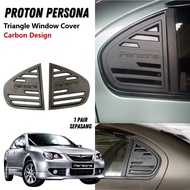 PROTON PERSONA CARBON WINDOW COVER Rear Side Mirror Louvers Protector Pelindung Tingkap Kereta