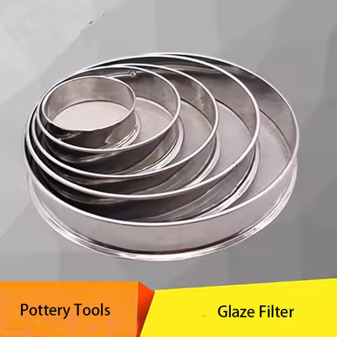 Stainless Steel Sieve Sieve for Clay and Ceramics, Ceramic Filter for Filter Glaze and Slurries, Pot