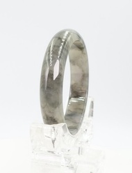 寶麗金珠寶-天然冰飄墨A貨緬甸玉手鐲