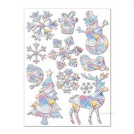 Sunshine Catcher สติกเกอร์หน้าต่างที่มีสีสัน Rainbow Prism ผีเสื้อไฟฟ้าสถิตสติกเกอร์สติกเกอร์ PVC An