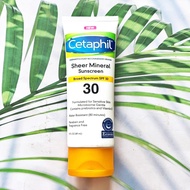 80% OFF ราคา Sale!!! EXP.05/2024 (Cetaphil®) Sheer Mineral Sunscreen SPF 30 or 50 for Sensitive Skin