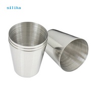 SIK-Outdoor Camping Hiking Polished Stainless Steel Whiskey Liquor Cup for Hip Flask