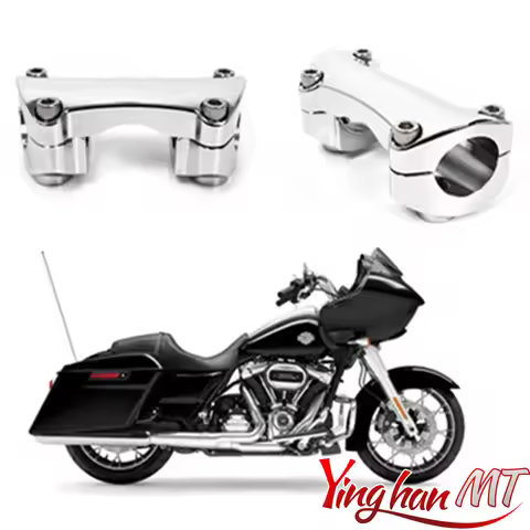 Motorcycle 1.25'' Diameter Handlebar Riser Clamp Fit For Harley Touring Road Glide Road King Softail