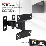 Taffware Adjustable TV Bracket VESA 100 x 100 for 14-24 Inch TV - TV-W24