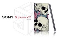 【傑克小舖】客製化 Sony Xperia Z2 D6503 L50w 背蓋 保護殼 手機殼 彩繪 個性化 美式 復古 塗鴉 變形蟲 玫瑰 骷髏