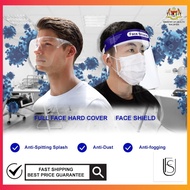 (Ready Stock) Reusable Face Shield Full Face Mask Reusable Washable Hard Full Face Shield Anti Fog 防護防飛賤高清防霧透明口罩成人面罩