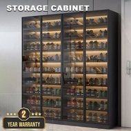 Strengthened Glass Door Shoe Cabinet Boots Shoe Cabinet Indoor Shoe Cabinet Display Cabinet Anti-Odo