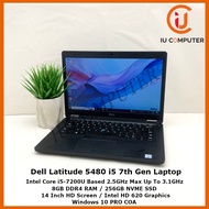 DELL LATITUDE 5480 INTEL CORE I5-7200U 8GB RAM 256GB SSD USED LAPTOP REFURBISHED NOTEBOOK